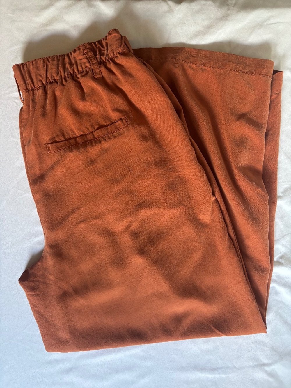 Free People rust-colored wide-leg pants - Picture 2 of 5